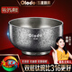 歐樂多（Olodo）德國純鈦碗家用兒童飯碗成人湯碗食品級環(huán)保金屬碗防燙防摔碗鐵碗 99.9%真鈦雙層【鈦銀色】380ML