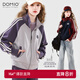 多妙屋女童外套春秋新款童裝運動(dòng)服兒童上衣大童女孩衛衣多妙屋女裝衣服 槿紫 MBD910121 170 cm