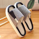 回力【累計5000萬(wàn)+件】拖鞋感亞麻男士家居室內防滑厚底防臭棉麻布藝 灰色 【升級款防滑厚底】 42-43 (適合41/42腳穿)