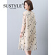 SUSTYLE奢侈高端品牌女裝高檔連衣裙女2025年新款夏季顯瘦媽媽氣質(zhì)時(shí)尚裙 圖片色 L