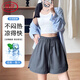 浪莎冰絲山本短褲女2025新款外穿休閑寬松闊腿中褲運動(dòng)速干褲