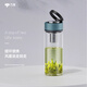 萬象（WANXIANG）單層玻璃杯加厚水杯生日禮物戶外大容量運動水杯便攜高顏值簡盒裝 U262R-黛綠色660ml