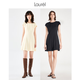 Laurèl勞芮春夏小飛袖修身顯瘦氣質(zhì)傘裙連衣裙 LWD331Y04600 奶油黃 S 160/84A
