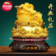 匠驢金蟾招財(cái)擺件辦公室前臺(tái)工藝品店鋪收銀臺(tái)裝飾品新店喬遷開(kāi)業(yè)禮物 大號(hào) 沙金款 長(zhǎng)35寬35高40厘米