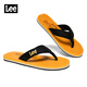Lee夏季拖鞋男2025新款高端人字拖男士潮牌外穿防滑夾趾沙灘涼鞋 黃色 41 (255mm)