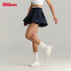 威爾勝（Wilson）官方夏季女士PLEATED網(wǎng)球運動(dòng)梭織裙褲外穿短褲 WW00470511DBC-海軍藍 M /170/70A
