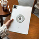 VXJ磁吸單后殼適用蘋(píng)果ipadair7保護殼2024pro11磁環(huán)亞克力透明mini7包邊10代a16套10.2防彎12.9平板5 單后殼【圓環(huán)磁吸丨加厚防彎】高級灰 iPad Air6/Air7 