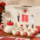 法·瑪莎 FAV MARTHA新婚禮物送新娘新人結(jié)婚客廳茶壺杯子套裝陶瓷水壺水杯整套 【高定禮盒】平安喜樂_一壺六杯+