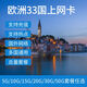 歐洲33國通用上網(wǎng)卡無(wú)限流量電話(huà)卡5G高速上網(wǎng)卡3-50GB大容量流量 10天10GB總量5G網(wǎng)絡(luò )