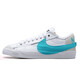 耐克女士板鞋BLAZER LOW '77運動鞋DQ1470-107 白橙綠38.5
