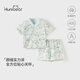 歡喜小熊 寶寶短袖套裝兒童夏季純棉薄款兩件裝新款童裝嬰兒衣服 秘境獨角獸 90 (建議18-24月身高80-90cm)