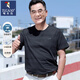 啄木鳥(niǎo)（TUCANO）中年男士爸爸夏裝短袖t恤男棉質(zhì)圓領(lǐng)休閑上衣中老年男裝爺爺裝 R539深灰 L /170【建議110-130斤】
