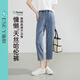 逸陽蘭精天絲哈倫牛仔褲女2025年夏季新款寬松顯瘦小個子老爹褲子 藍(lán)灰色 26