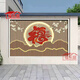 新中式山水花鳥(niǎo)福字庭院客廳沙發(fā)迎賓迎門(mén)墻照壁玄關(guān)瓷磚畫(huà)背景墻 款式一 平面亮光0.01平方