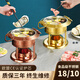 火鍋皇后一人一鍋充氣單人小火鍋一位自助海鮮小火鍋不銹鋼小型瓦斯爐家用 銀色第八代爐芯/燃燒60分鐘 16cm