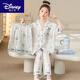 迪士尼女童睡衣夏季冰絲三件套短袖薄款卡通女孩中大童 萌趣卡通三件套[31549] 170 M建議150-160CM85-100斤