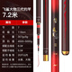 化氏化氏新品魚(yú)竿飛鯊大物三代28調超硬湖庫大物鰱鳙臺釣碳素桿釣竿 7.2m