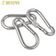 嘉耐特 304不銹鋼登山扣 快掛彈簧扣 鏈條連接扣安全保險扣環(huán)卡扣繩扣掛鉤 M4*40(標準型)