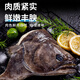 亞又婧碟魚頭冷凍鰈魚頭超大鴉片魚頭深海新鮮比目魚雅片魚頭蝶魚頭海鮮 4-5只（300-350g/只） 1.6kg