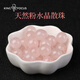 秦福炫粉色水晶散珠天然正品原石水晶珠子手串單珠串珠diy配件手工禮物 【1顆】粉水晶/珠徑3-4mm