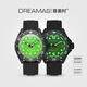 DREAMAS尊美時(shí)綠水鬼男士機械表鈦合金潛水表瑞士夜光500米防水機械手表 黑色 綠水鬼 44mm D0382G4