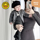 G.DUCK KIDS小黃鴨小月齡毛衣小外套春秋款a類0一2歲嬰兒毛線開衫上衣四季款 深灰A類毛線開衫 百搭柔軟 66 適合年齡1-3月參考體重10-14