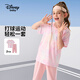 迪士尼（DISNEY）女童甜美休閑短袖長褲套裝六一兒童節(jié)兩件套25夏DA521AE30粉140