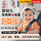 嬰兒降噪耳罩坐飛機(jī)做核磁專(zhuān)用防噪音減壓耳塞兒童寶寶隔音耳機(jī) 【白色款可調(diào)】綁帶式（適合0-4歲寶寶）