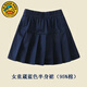 G. DUCKKIDS女童短裙卡其藏藍(lán)色純棉兒童百褶裙小學(xué)生校服裙半身裙白黑色夏季 藏藍(lán)色半身裙（帶安全褲） 全4 150 碼【身高135-145i