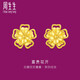 周生生富貴花開(kāi)黃金耳釘 足金生生有禮耳飾一對 95308E定價(jià)