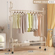 全品屋衣架落地立式衣帽架掛衣架臥室專(zhuān)用晾衣架掛衣服高級置物架單120