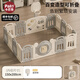 Palu卡巴魯可折疊免安裝寶寶游戲圍欄嬰兒童防護(hù)室內(nèi)家用爬行墊一體客廳地上 150*200+籃球架（適用市面上大部分地墊）