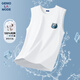 GENIOLAMODE背心男士純棉夏季休閑簡(jiǎn)約百搭無(wú)袖打底t恤男生馬甲潮 白色 XL