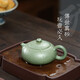 暢陶宜興紫砂壺茶壺手工家用原礦家藏豆青砂李曉璐經(jīng)典扁西施210cc 豆青砂扁西施·贈養壺巾 210ml