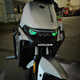 適用九號M95C/85c/N90/E100/200P/Nz/MzMIX貼紙前檔裝飾反光車貼 黑眼夜光3立體滴膠一對
