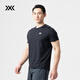 XBIONIC蜂鳥(niǎo)短袖T恤男休閑運動(dòng)t恤透氣夏季跑步健身戶(hù)外防曬透氣涼感 暗夜黑 M （131-150斤）