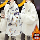 秦末兩面穿加厚加絨仿羊羔絨外套女寬松冬季2024新款休閑慵懶風(fēng)上衣潮 白色/白色（雙面穿） M （80-120斤）