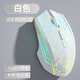 劍圣一族無線藍(lán)牙鼠標(biāo)游戲鼠標(biāo)電競(jìng)鼠標(biāo)電量顯示無線RGB/2.4G/藍(lán)牙三模連接競(jìng)技FPS吃雞宏cf送男友禮物M800 升級(jí)版7鍵-單模-2400DPI-RGB燈-裂紋白