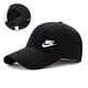 NBA KIDS-NIKE【顯臉小】男女帽子防曬情侶運動帽遮陽帽戶外棒球棒球帽遮 耐克NK黑色 耐克四季純棉卡扣款  可調(diào)節(jié)大小52-63cm