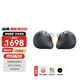 山靈（SHANLING）ME600五單元圈鐵HiFi耳機(jī)4.4平衡入耳式耳機(jī)發(fā)燒陶瓷振膜動(dòng)圈耳塞可換插頭可換線 靈眸黑【京倉配送 】