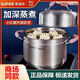 蘇泊爾 SUPOR小紅圈304不銹鋼多用鍋湯鍋蒸鍋家用煮粥鍋24cm電磁爐通用RT24AA2 RT24AA2/ 1層 24cm