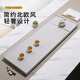 石間說(shuō)北歐簡(jiǎn)約風(fēng)格白色大理石茶盤(pán)簡(jiǎn)單百搭黑白經(jīng)典干濕兩用迷你石茶臺 50*25*3CM