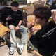 安初夏ins國潮牌設(shè)計(jì)感亮片滿天星短袖t恤男情侶夏季新款寬松半袖上衣 黑色 XL