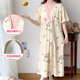 帶胸墊大碼月子服夏季薄款產(chǎn)婦哺乳睡裙產(chǎn)后孕婦睡衣醫(yī)院房待產(chǎn)裙 SY16813 XL 建議體重135斤以內(nèi)