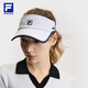 斐樂（FILA）官方女帽空頂帽2025夏網(wǎng)球運動帽遮陽帽子鴨舌帽 玉石白-WT XS