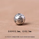 神途珠寶足銀999純銀圓福字圓珠隔珠DIY手工串珠編織手鏈項鏈掛件配飾配件 足銀圓福字珠約 12mm -1顆