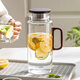 餐將軍耐高溫玻璃冷水壺家用帶刻度涼水壺果茶花茶壺泡茶壺涼白開(kāi)水壺 帶刻度高硼硅玻璃冷水壺【1.4L】