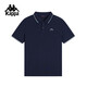 卡帕（Kappa）背靠背T恤男子運動(dòng)polo衫夏季速干短袖抗菌短袖上衣K0F32PD01D 暗夜藍黑-906 M