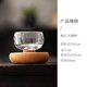 TMJD MISS山西祁縣玻璃杯  時(shí)來運(yùn)轉(zhuǎn)耐熱水晶玻璃主人茶杯旋轉(zhuǎn)不倒翁家用個(gè) 時(shí)來運(yùn)轉(zhuǎn)杯 1只 60ml