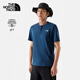北面（The North Face）短袖T恤男戶外運動休閑圓領印花舒適透氣半袖88GU HDC/深海藍 M/170